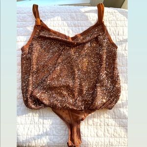 Free People Shimmer & Shine Bodysuit